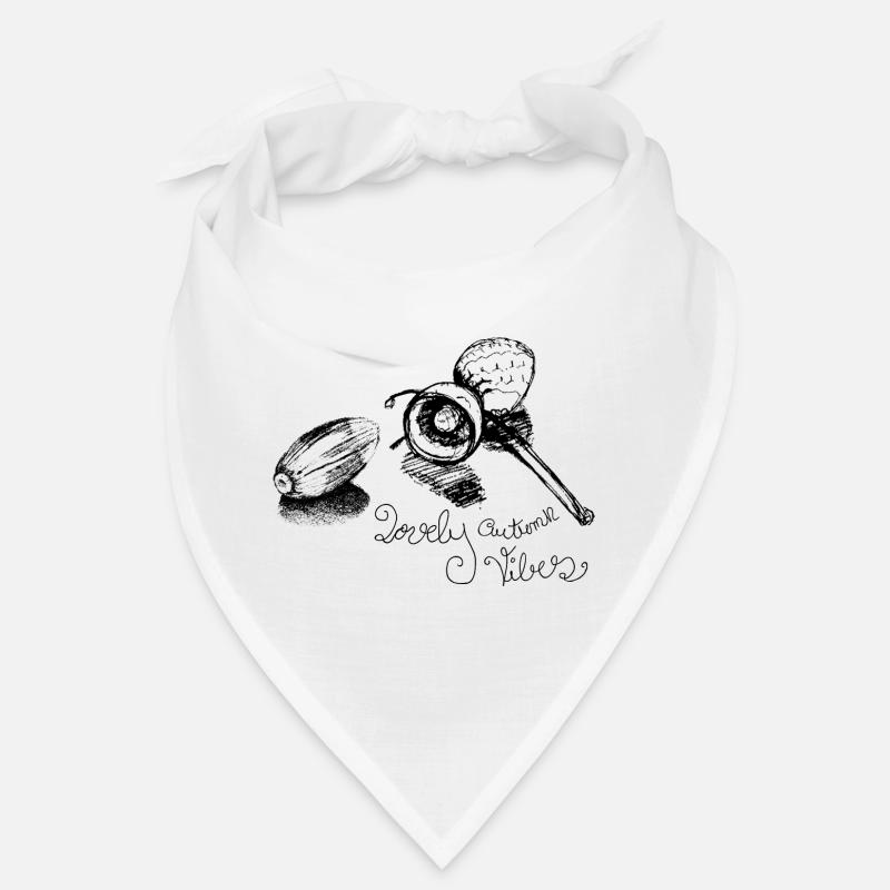 Herbst Eichel süßer Spruch mit lovely vibes Bandana