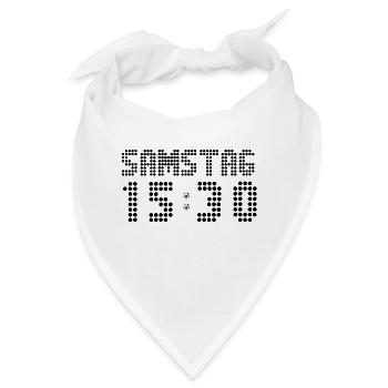 Samstag 15:30 Uhr Fussball Bundesliga - Bandana - Weiß - Vorne