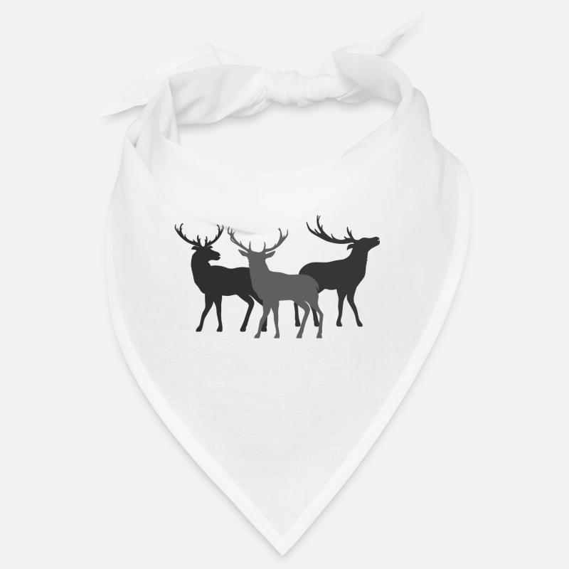 Cerf - Bandana - blanc