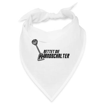 Rettet die Handschalter - Bandana - Weiß - Vorne