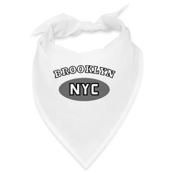 Vintage Brooklyn NYC Shirt - Bandana - Weiß - Vorne