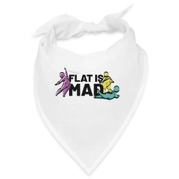 flat is mad - Bandana - Weiß - Vorne