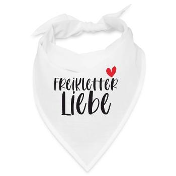 Klettern Freiklettern Liebe Berge Schweiz Geschenk - Bandana - Weiß - Vorne
