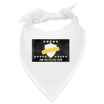 JOIN THE YELLOW TEAM - Bandana - Weiß - Vorne