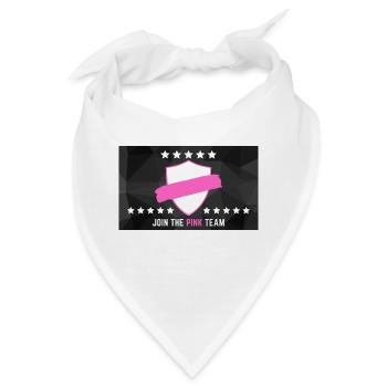 JOIN THE PINK TEAM - Bandana - Weiß - Vorne