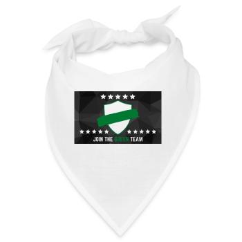 JOIN THE GREEN TEAM - Bandana - Weiß - Vorne