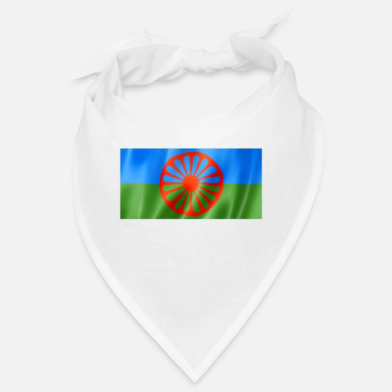 Drapeau rom et sinti - Design flottant Bandana