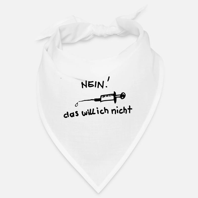 Impfung, nein danke - Bandana - Weiß