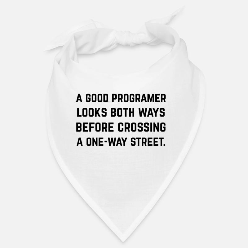 Ein guter Programmierer schaut von 2 Seiten Bandana