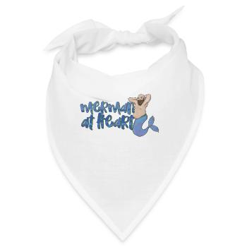 Merman at heart - Bandana - Weiß - Vorne