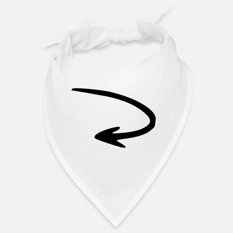 Pfeil Zeichnung Skizze schwarz Bandana