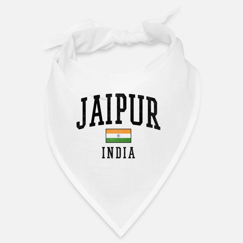 Motif du drapeau de Jaipur Inde graphique Bandana