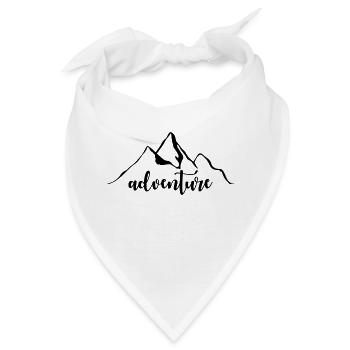 Adventure Graphic Hiking Hiker Mountaineering Trek - Bandana - Weiß - Vorne