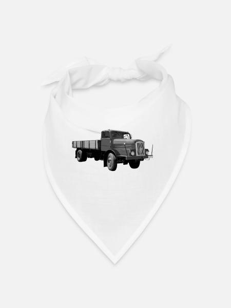 H6 Lkw IFA Werdau DDR Oldtimer Ostalgie - Bandana - Weiß - Vorne