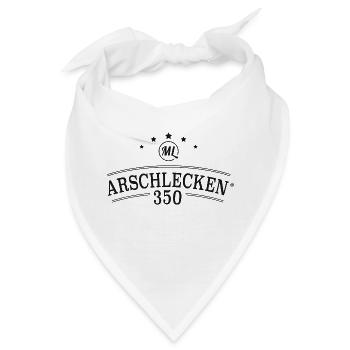 Sepp Bumsingers Arschlecken 350 - Bandana - Weiß - Vorne