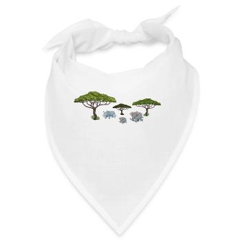 Safari Zoo Animal Safari Zoo - Bandana - Weiß - Vorne