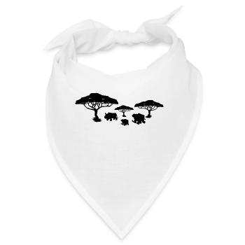 Safari Zoo Animal Safari Zoo - Bandana - Weiß - Vorne