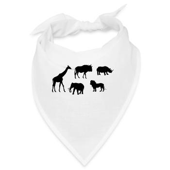 Safari Zoo Animal Safari Zoo - Bandana - Weiß - Vorne