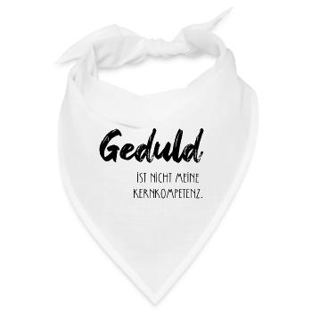 Abstrakte Farbenspiel Druckdesign - Bandana - Weiß - Vorne