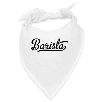 barista - Bandana - Weiß - Vorne