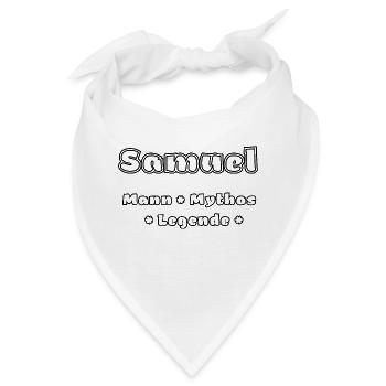 Samuel - der Mann, der Mythos, die Legende - Bandana - Weiß - Vorne