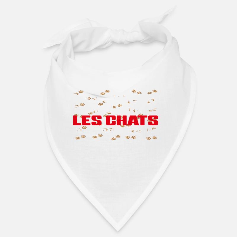 Humour de Chat - Bandana - blanc
