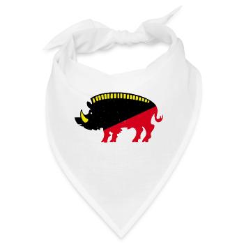 Eber - Bandana - Weiß - Vorne