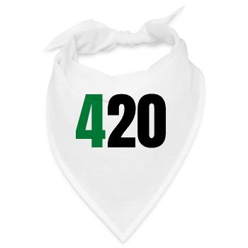 420 - Bandana - Weiß - Vorne