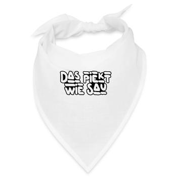 Das piekt! - Bandana - Weiß - Vorne