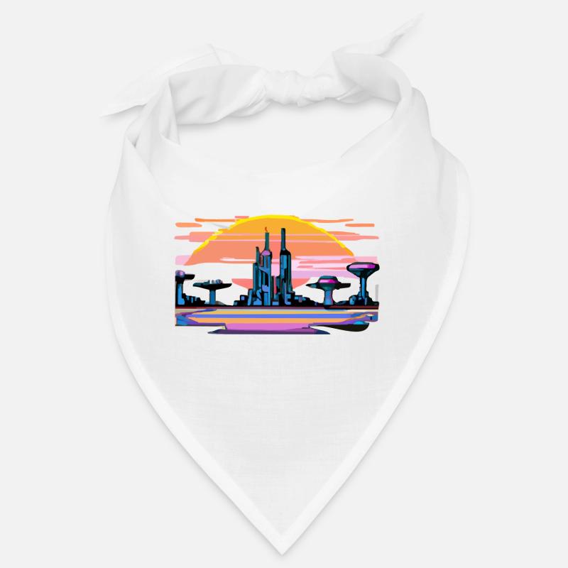 Futuristic landscape Bandana