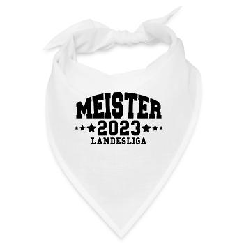 Aufsteiger 2023 Landesliga Aufstieg Fußball - Bandana - Weiß - Vorne