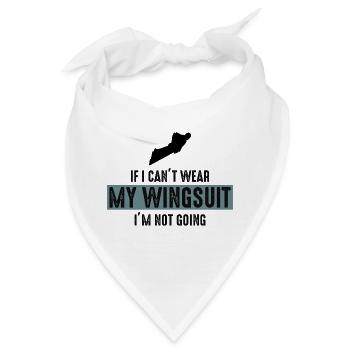Wingsuit fliegen Base Jumping Fallschirmspringen Wingsuiting - Bandana - Weiß - Vorne