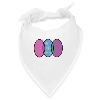 Ostereier Bild16 - Bandana - Weiß - Vorne