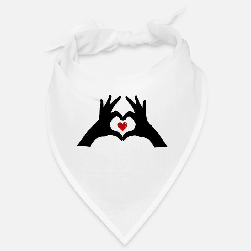 hands heart Bandana