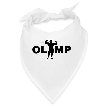 Olymp Berg der Götter und der Kräfte. Bodybuilder - Bandana - Weiß - Vorne