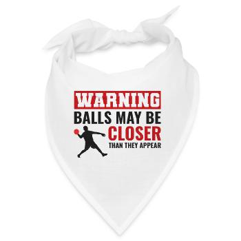 Völkerball Spieler Trainer Team Sport Lustig - Bandana - Weiß - Vorne