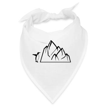 pinguin eisberg - Bandana - Weiß - Vorne