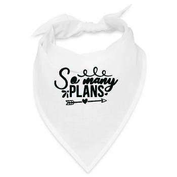 So many Plans - Bandana - Weiß - Vorne