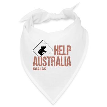 HELP AUSTRALIA KOALAS - Bandana - Weiß - Vorne