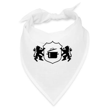 wappen kochtopf - Bandana - Weiß - Vorne