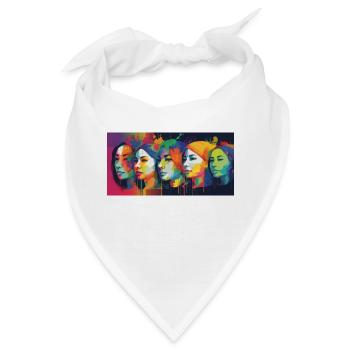 Die Zukunft in Farbe - Bandana - Weiß - Vorne