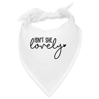 Isn´t She Lovely - Bandana - Weiß - Vorne