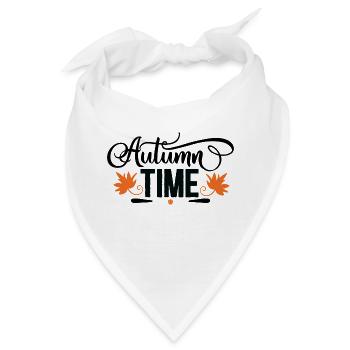 Autumn Time - Bandana - Weiß - Vorne