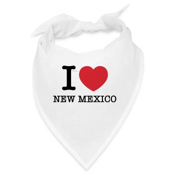 Ich liebe New Mexico | I Heart New Mexico - Bandana - Weiß - Vorne