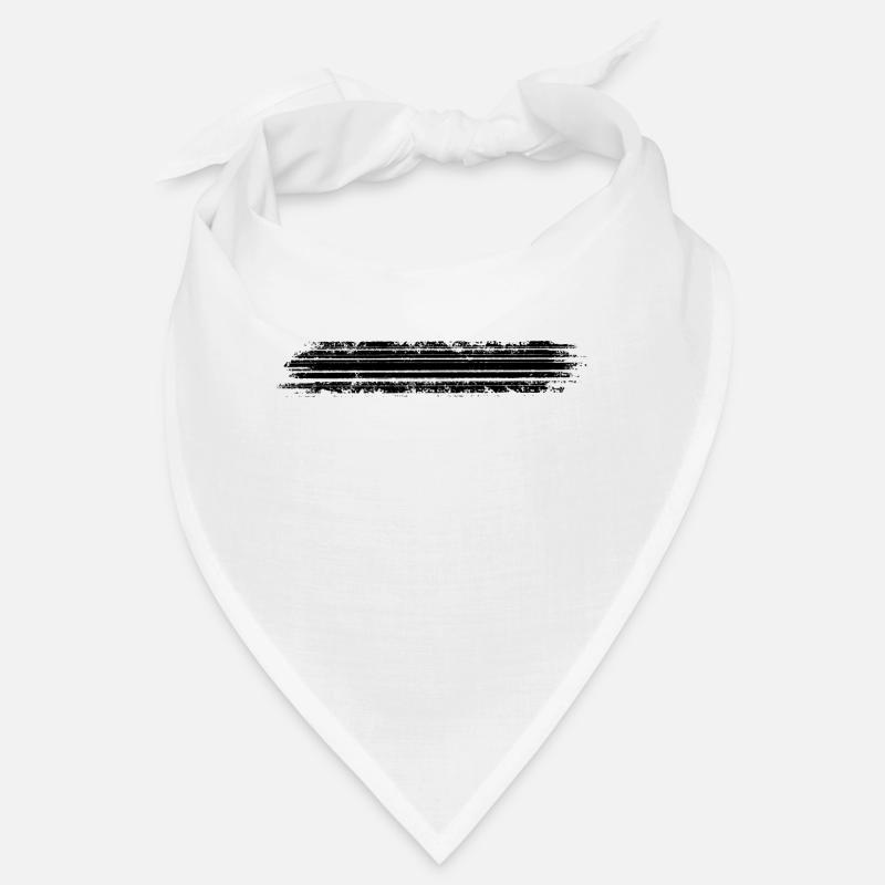 Noir moins ligne de tiret Bandana