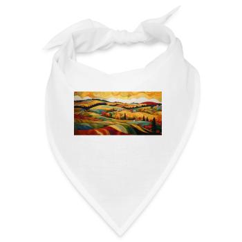 Sanfte Hügel - Bandana - Weiß - Vorne