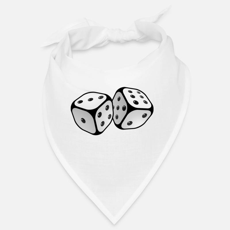 boardgame chess backgammon game night - Bandana - Weiß