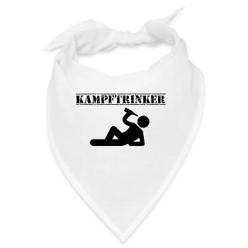 Kampftrinker - Bandana - Weiß - Vorne