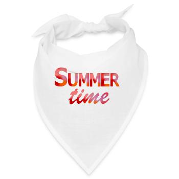 Sommerzeit - Bandana - Weiß - Vorne