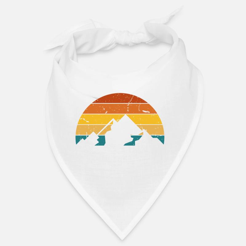 Retro-Berg - Bandana - Weiß